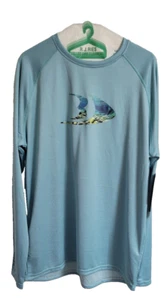 Schwarzes Fish Gear Medium Langarm 100 % Polyester T-Shirt neu mit Etikett - Bild 1 von 7