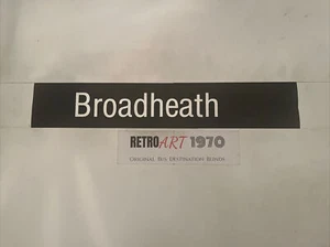 Broadheath - Manchester Oct28 Bus Blind 24” Gift - Picture 1 of 8