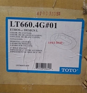 TOTO-LT660.4G#01-COTTON Ethos 29-7/8"x20.75"-Pedestal LAV ONLY 4" CEN-FITS PT660 - Picture 1 of 4