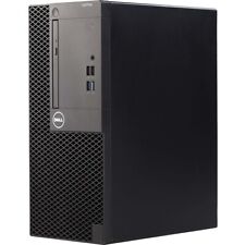 Dell Desktop i3 Computer Tower 8GB RAM 500GB HDD Windows 10 PC Wi-Fi DVD/RW