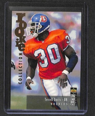 1995 Upper Deck Collectors Choice Rookie Gold #U17 Terrell Davis - Image 1 of 2