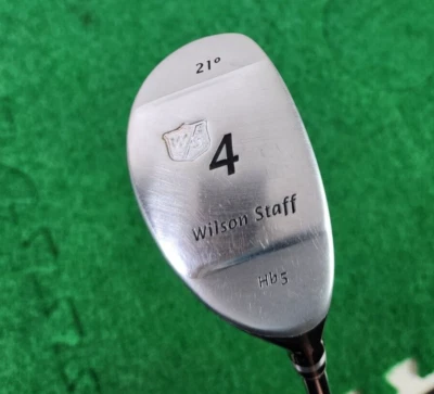 Wilson Staff Golf HB5 4 híbrido 21* mano derecha rígido tecnología cónica acero 39,5" Foto 1 de 4
