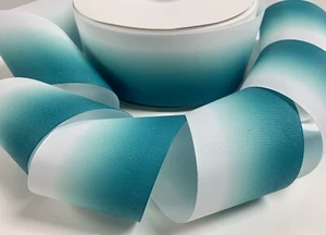CINTA CLÁSICA DE 3" JADE OMBRE CHEER GROSGRAIN PARA ARCO DE PELO TIC TOC - Imagen 1 de 1