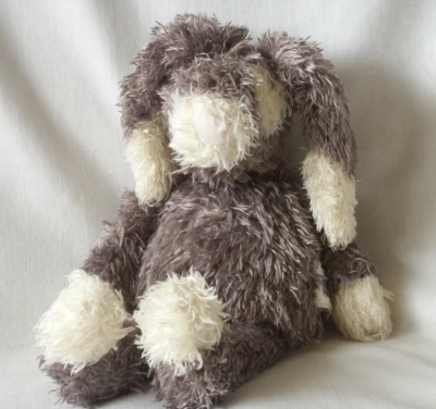 Vintage Manhattan Toy Plush Bunny Rabbit Grey Cream 12" Floppy 2001 - Image 1 of 4