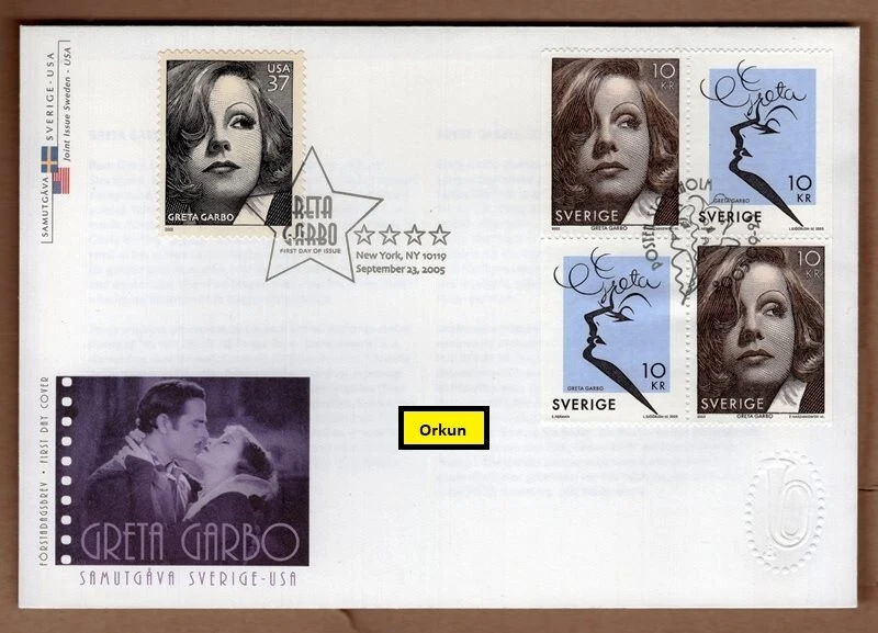 Sweden - USA  2005 Greta Garbo FDC ( Face value price aprox. 5 $ ) - Image 1 of 1