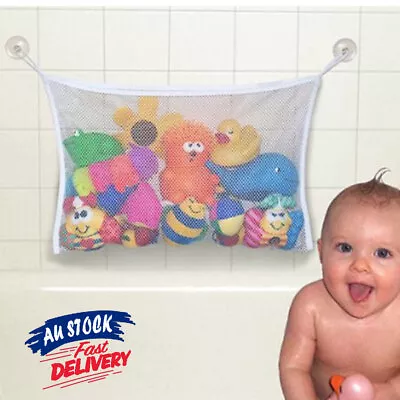 Toy Bath Storage Bathroom Suction Bathtub Stuff Net Mesh Doll Baby Toys Bag AU • 6.69$