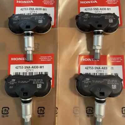 4PCS GENUINE TIRE PRESSURE SENSORS TPMS OEM 42753-SNA-A83 FOR HONDA CRZ ODYSSEY - Image 1 of 4