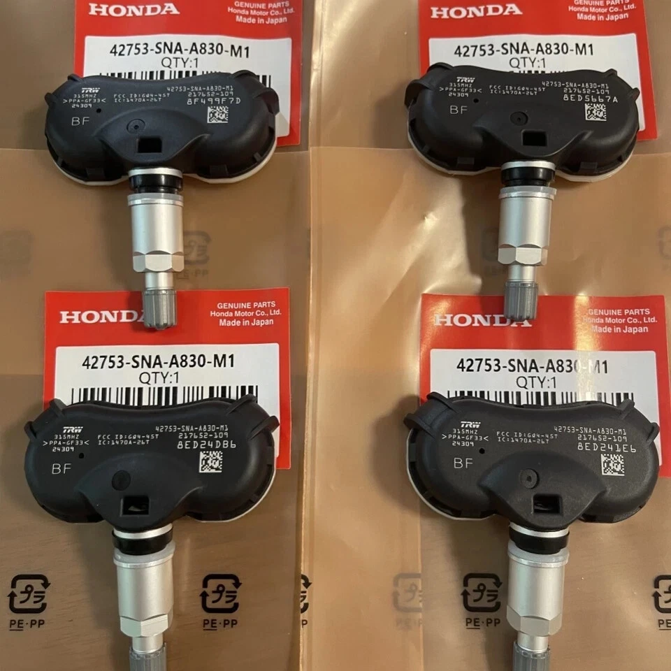 4Pcs OEM 42753SNAA83 TPMS Tire Pressure Monitoring Sensor for HONDA CIVIC CR-Z - Image 1 of 4