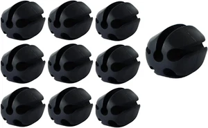 10Pcs Silicone Fishing Rod Holder Straps, 5 Hole Portable Fishing Rod Fixed Ball - Picture 1 of 12