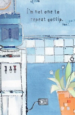 Tarjeta Funny THINKING OF YOU / EN CUALQUIER MOMENTO, chismes repetidos de trabajo — American Greetings +✉ Foto 1 de 4