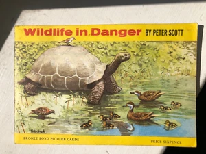 Brooke Bond Teekarten Album Komplettset Wildlife in Danger von Peter Scott. - Bild 1 von 5