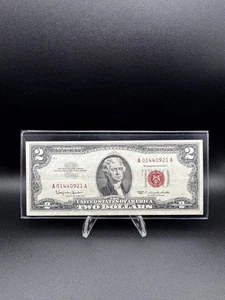 $2 Dollar Series 1963 A Red Note UNC A Series - Picture 1 of 4