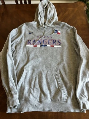 Texas Rangers Hoodie Mens XXL MLB Baseball Sweatshirt Nike Swoosh Ex Cond - Image 1 of 4