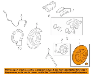 GM OEM Rear Brake-Rotor 22768973 - Foto 1 di 1