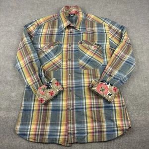 DOLCE & GABBANA Vintage Western Hemd kariert Flip Cuff Herren Slim Small bunt - Bild 1 von 17