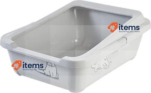Karlie Simon's Cat 51756 Cat Litter Box 43 cm x 32 cm x 13 cm Grey - Picture 1 of 3