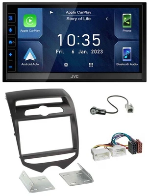 JVC DAB Bluetooth MP3 USB 2DIN Autoradio für Hyundai ix20 ab 2010 man. Klima - Bild 1 von 4
