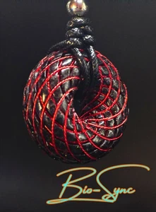 Golden Ratio Torus "Primal Resonance" Vortex Energy Pendant, Elite Shungite - Picture 1 of 2
