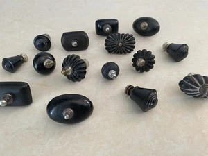 15 Victorian silver plate Bakelite Old Pewter Tea pot lid Knobs Top finials Knob - Picture 1 of 13