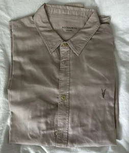 All Saints Topanga Men's Long Sleeve Button-Up Shirt Size XL - Picture 1 of 9