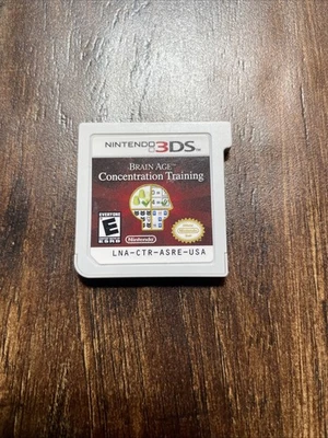 Brain Age: Concentration Training (Nintendo 3DS, 2013) Cartridge Only Tested - Image 1 of 2