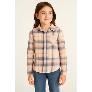 Girls OshKosh B'gosh Flannel Shirt - Size 7 - Picture 1 of 8