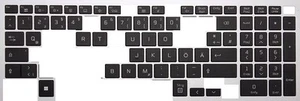 IN160 Klawisz do klawiatury LG Gram 17Z90P-G 17Z90P-K 17Z90P-N 17Z90P - Zdjęcie 1 z 2