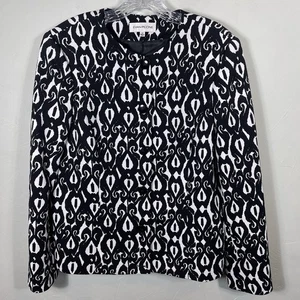 Evan Picone Blazer Damen Gr. 16 schwarz-weiß zeitlos elegant - Bild 1 von 7