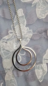 Victoria Schmuck Lange Kette mit Anhänger Silber Neu 120 cm - Bild 1 von 12