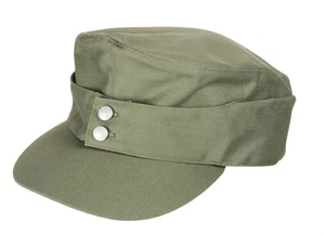 WWII Wehrmacht EM Sommer Panzer m43 Feld Baumwolle Mütze grün Gr.59CM - Bild 1 von 5