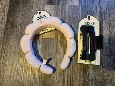 Diadema adornada Conair Wicked Glinda y clip de garra Elphaba NUEVO Foto 1 de 4