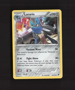 Carta Pokémon Lucario 63/124 Fates Collide Holo Rara DMG - Imagen 1 de 10