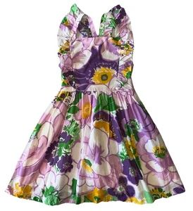 Vestido Floral Hawaiano Multicolor Púrpura JANIE AND JACK CHICA GRANDE Talla 8 - Imagen 1 de 13