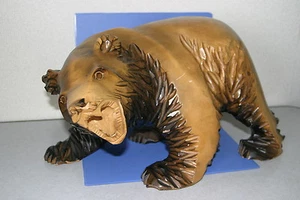 Brown BEAR The wood carving HOKKAIDO AINU JAPAN 101 - Bild 1 von 7