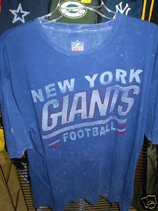 New York Giants Short Sleeve GIII Carl Banks Stone Wash Tee T-Shirt NEW NWT LG - Picture 1 of 1