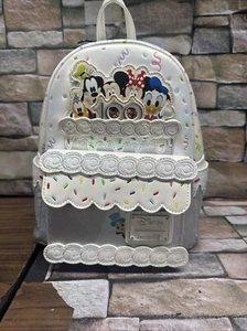 LOUNGEFLY Disney100 Anniversary Celebration Cake Mini Backpack - NEW - Picture 1 of 10