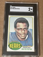 1976 TOPPS #148 WALTER PAYTON rookie card SGC 2 Good