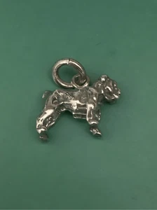 .925 Englische Bulldogge Klein Sterling Silber Schmuck Charm #Haustiere - Bild 1 von 6