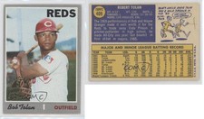 2019 Topps Heritage 1970 Buybacks Bobby Tolan (50th Anniversary Logo on Left)
