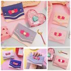 New Bow Knot Candy Color Clutch Purse Card Coin Bag PU Leather Short Wallet