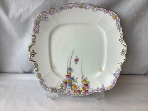 Paragon Summer Roses Bread Plate Cake Plate Vintage China Serving Plate - Picture 1 of 4