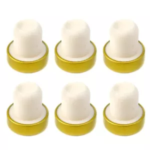 6X Gold T-Shape Wine Whiskey Bottle Synthetic Stopper Cork Seal Home Brew - Picture 1 of 6