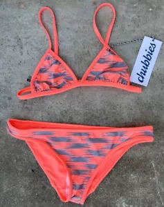 Chubbies NWT Womens Bikini Set Swimsuit Size Large Top/XL Bottoms - Picture 1 of 6