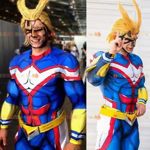 My Hero Academia Jumpsuit All·Might Superhero Suit Cosplay Costume Halloween UK - Picture 1 of 9