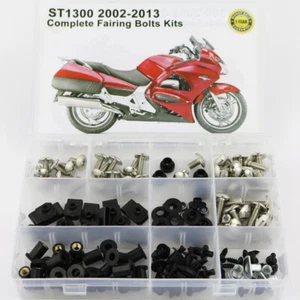 Fairing Bolt Fasteners Kit Fit For 2002-2013 Honda ST1300 2008 2009 2010 Silver - Picture 1 of 12