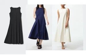 UNIQLO AIRism Ultra Stretch Dress XS-3XL Off White Black Navy Women 483751 NWT - Picture 1 of 7