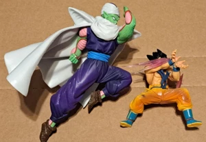 Dragon Ball Z Lot 2 Figures -  Piccolo and Super Saiyan Son Goku No Bases - Picture 1 of 8