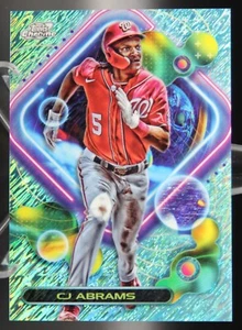 CJ Abrams - 2023 Topps Cosmic Chrome 015/199 Aqua Equinox Refractor #153 - Picture 1 of 3