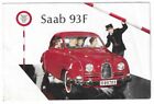 1959 Saab 93F Showroom Sales Brochure Advertising Vintage Car Auto English