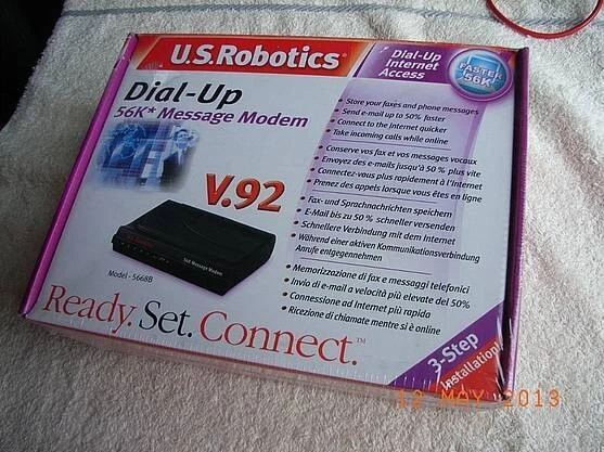 USRobotics 56K  RS232 Modem, V.92 Dial-Up Fax & Internet - Bild 1 von 1